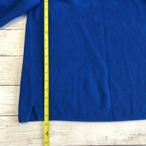 TALBOTS Petite Women’s Blue Turtleneck Long Sleeve Pullover Knit Sweater Sz S/p - Picture 9 of 10